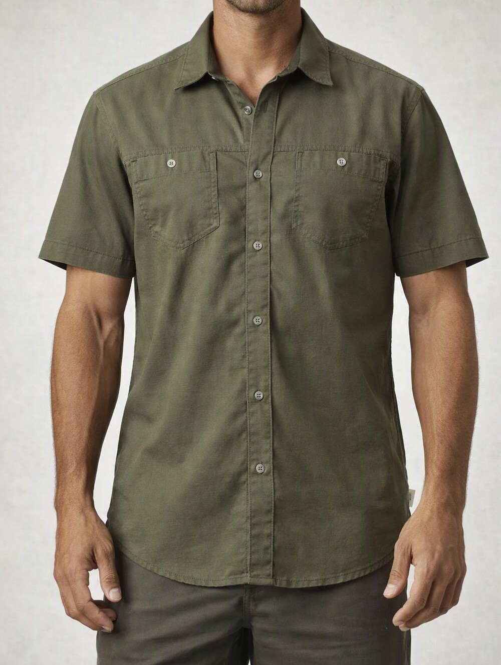 KÜHL Olive Quick‑Dry Button‑Up Shirt Size XL